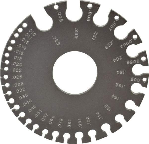 PEC Tools - #36 Steel Wire and Sheet Metal Gage - Use with Nonferrous Metals - Eagle Tool & Supply