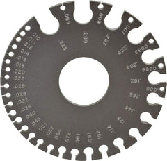 PEC Tools - #36 Steel Wire and Sheet Metal Gage - Use with Nonferrous Metals - Eagle Tool & Supply