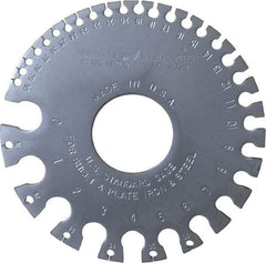 PEC Tools - #36 Steel Wire and Sheet Metal Gage - Use with Uncoated Sheet and Plate Iron and Steel - Eagle Tool & Supply