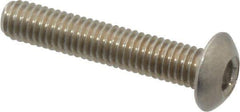 Value Collection - M3x0.50 Metric Coarse Hex Socket Drive, Button Screw - Grade 18-8 & Austenitic A2 Stainless Steel, Uncoated, Fully Threaded, 16mm Length Under Head - Eagle Tool & Supply