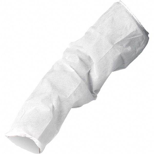 KleenGuard - Size Universal, White Kleenguard Disposable Sleeve Protectors - 18" Long Sleeve, Elastic Opening at Both Ends - Eagle Tool & Supply