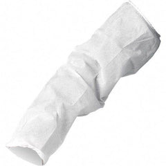 KleenGuard - Size Universal, White Kleenguard Disposable Sleeve Protectors - 18" Long Sleeve, Elastic Opening at Both Ends - Eagle Tool & Supply