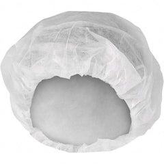 KleenGuard - Size M, 21 Inch Diameter Bouffant Cap - White, Polypropylene, Approved By ANSI/ISEA 101-1996, ISO Class 8 - Eagle Tool & Supply