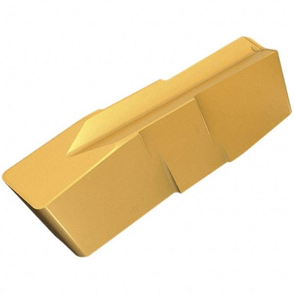 Iscar - 600K080GIA Grade IC428, 6mm Cutting Width Carbide Grooving Insert - 13mm Max Depth of Cut, Neutral, 0.8mm Corner Radius, TiC/Al2O3 Finish - Eagle Tool & Supply