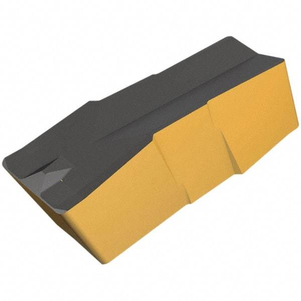 Iscar - 600E080GIP Grade IC428, 6mm Cutting Width Carbide Grooving Insert - 13mm Max Depth of Cut, Neutral, 0.8mm Corner Radius, TiC/Al2O3 Finish - Eagle Tool & Supply