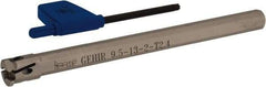 Iscar - GEHI, Internal, Right Hand, 0.094" Max Depth of Cut, 0.075 to 0.095" Groove Width, Indexable Grooving Tool Holder - GEMI.., GEPI.. Insert Compatibility, 3/8" Shank Width, 5" OAL, Through Coolant - Eagle Tool & Supply