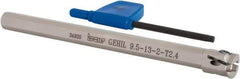 Iscar - GEHI, Internal, Left Hand, 0.094" Max Depth of Cut, 0.075 to 0.095" Groove Width, Indexable Grooving Tool Holder - GEMI.., GEPI.. Insert Compatibility, 3/8" Shank Width, 5" OAL, Through Coolant - Eagle Tool & Supply