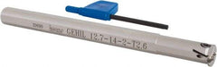 Iscar - GEHI, Internal, Left Hand, 0.102" Max Depth of Cut, 0.075 to 0.095" Groove Width, Indexable Grooving Tool Holder - GEMI.., GEPI.. Insert Compatibility, 1/2" Shank Width, 6" OAL, Through Coolant - Eagle Tool & Supply