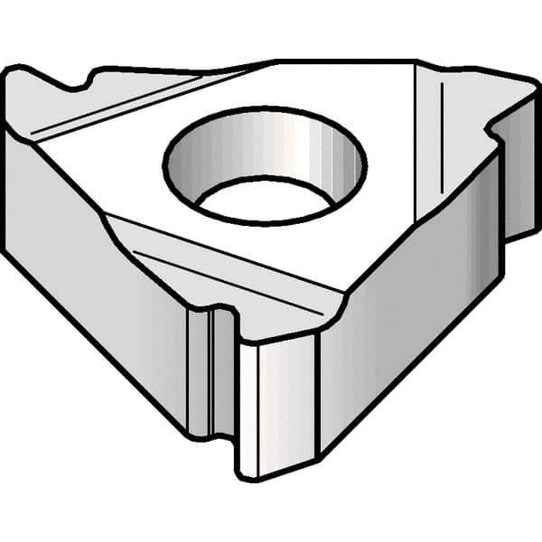 Kennametal - 27NR Internal Right Hand 4 API Rotary Shoulder Connections Laydown Threading Insert - Grade KC5025, AlTiN Coated Carbide, 15.88mm Inscribed Circle - Eagle Tool & Supply