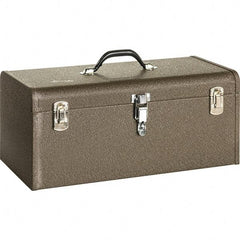 Kennedy - 1 Tray Tool Box - 20-1/8" Wide x 7-1/8" Deep x 7-1/4" High, Steel, Brown - Eagle Tool & Supply