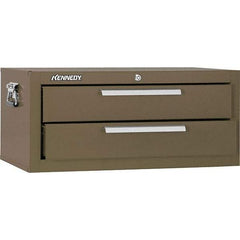 Kennedy - 2 Drawer Brown Drawer Chest Base - 26-5/8" Wide x 11-3/4" High x 12-1/2" Deep, Use with Models 263, 266, 360 Chests & 27", 29", 34" Roller Cabs - Eagle Tool & Supply
