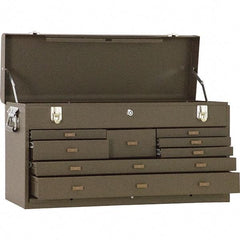 Kennedy - 8 Drawer Machinist's Tool Chest - 26-3/4" Wide x 8-1/2" Deep x 13-5/8" High, Black - Eagle Tool & Supply