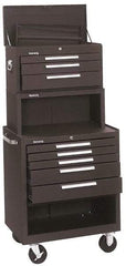 Kennedy - 5 Drawer, 3 Piece, Brown Steel Tool Storage System - 20 Inches Deep x 35 Inches High x 29 Inches Wide - Eagle Tool & Supply
