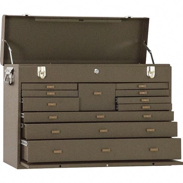 Kennedy - 11 Drawer Tool Chest - 26-3/4" Wide x 8-1/2" Deep x 18" High, Brown - Eagle Tool & Supply