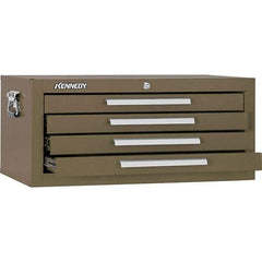Kennedy - 4 Drawer Brown Drawer Chest Base - 26-3/4" Wide x 11-3/4" High x 12-1/2" Deep, Use with Models 263, 266, 360 Chests & 27", 29", 34" Roller Cabs - Eagle Tool & Supply