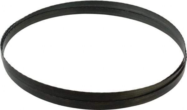 Starrett - 24 TPI, 7' 9-1/2" Long x 1/2" Wide x 0.025" Thick, Welded Band Saw Blade - Carbon Steel, Toothed Edge, Raker Tooth Set, Flexible Back, Contour Cutting - Eagle Tool & Supply