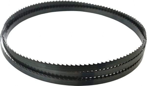 Starrett - 4 TPI, 12' 6" Long x 1/2" Wide x 0.025" Thick, Welded Band Saw Blade - Carbon Steel, Toothed Edge, Raker Tooth Set, Flexible Back, Contour Cutting - Eagle Tool & Supply