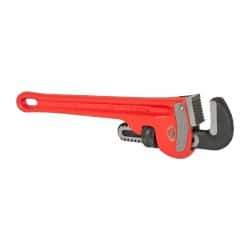 Ridgid - 10" Cast Iron Straight Pipe Wrench - 1-1/2" Pipe Capacity - Eagle Tool & Supply