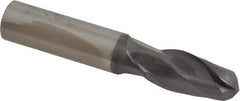 Atrax - 1/2" Diam, 1" LOC, 2 Flute Solid Carbide Ball End Mill - AlTiN Finish, Single End, 3" OAL, 1/2" Shank Diam - Eagle Tool & Supply