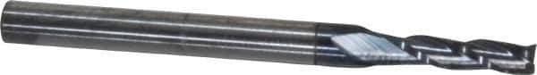 Atrax - 3/32", 3/8" LOC, 1/8" Shank Diam, 1-1/2" OAL, 3 Flute, Solid Carbide Square End Mill - Single End, AlTiN Finish, Spiral Flute, 30° Helix, Centercutting, Right Hand Cut - Eagle Tool & Supply