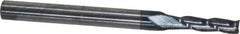 Atrax - 3/32", 3/8" LOC, 1/8" Shank Diam, 1-1/2" OAL, 3 Flute, Solid Carbide Square End Mill - Single End, AlTiN Finish, Spiral Flute, 30° Helix, Centercutting, Right Hand Cut - Eagle Tool & Supply