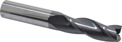 Atrax - 3/4", 2-1/4" LOC, 3/4" Shank Diam, 5" OAL, 3 Flute, Solid Carbide Square End Mill - Single End, AlTiN Finish, Spiral Flute, 30° Helix, Centercutting, Right Hand Cut - Eagle Tool & Supply
