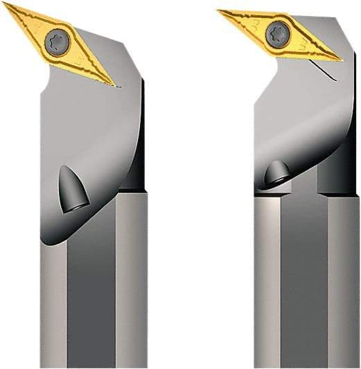 Seco - 27mm Min Bore Diam, 250mm OAL, 20mm Shank Diam, A-SVQB Indexable Boring Bar - 25mm Max Bore Depth, VB.T 1102.. Insert, Screw Holding Method - Eagle Tool & Supply