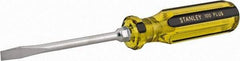 Stanley - Standard Slotted Screwdriver - Round Shank, Acetate Handle - Eagle Tool & Supply