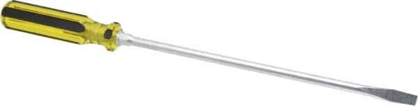 Stanley - Standard Slotted Screwdriver - Round Shank, Acetate Handle - Eagle Tool & Supply
