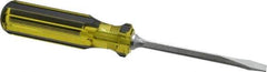 Stanley - Standard Slotted Screwdriver - Square Shank, Acetate Handle - Eagle Tool & Supply
