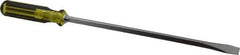 Stanley - 3/8" Blade Width, 17-1/4" OAL, Standard Slotted Screwdriver - 12" Blade Length, Square Shank, Acetate Handle - Eagle Tool & Supply