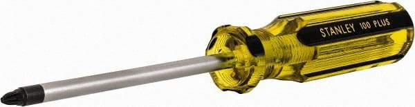 Stanley - #2, 8-1/4" OAL, Standard Phillips Screwdriver - 4" Blade Length, Round Shank, Acetate Handle - Eagle Tool & Supply