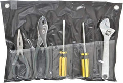 Value Collection - 5 Piece Mechanic's Tool Set - Comes in Tool Roll - Eagle Tool & Supply