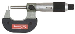 SPI - 25 to 50mm Measurement Range, 0.0001 Inch Graduation, Flat Anvil, Ratchet Stop Thimble, Mechanical Tube Micrometer - 1/4 Inch Spindle Diameter, Accurate Up to 0.0002 Inch, Satin Chrome Finish, Carbide, 1.26 Inch Thorat Depth, Includes Case - Eagle Tool & Supply