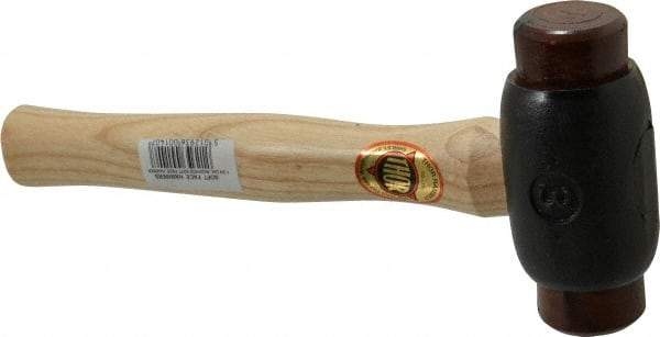 Value Collection - 3 Lb Head 1-3/4" Face Iron Soft Face Hammer - Wood Handle - Eagle Tool & Supply