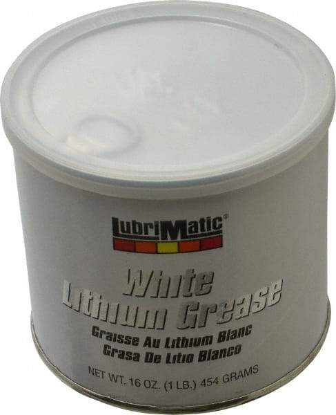 LubriMatic - 16 oz Can Lithium General Purpose Grease - White, 290°F Max Temp, NLGIG 2, - Eagle Tool & Supply