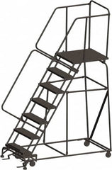 Ballymore - Rolling & Wall Mounted Ladders & Platforms Type: Rolling Warehouse Ladder Style: Rolling Safety Ladder - Eagle Tool & Supply