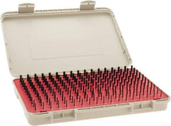 Vermont Gage - 190 Piece, 0.061-0.25 Inch Diameter Plug and Pin Gage Set - Minus 0.0002 Inch Tolerance, Class ZZ - Eagle Tool & Supply