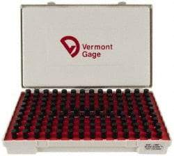 Vermont Gage - 125 Piece, 0.501-0.625 Inch Diameter Plug and Pin Gage Set - Minus 0.0002 Inch Tolerance, Class ZZ - Eagle Tool & Supply