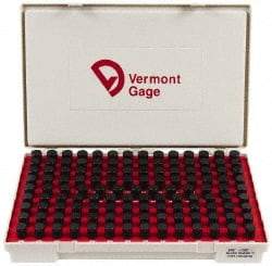 Vermont Gage - 125 Piece, 0.626-0.75 Inch Diameter Plug and Pin Gage Set - Minus 0.0002 Inch Tolerance, Class ZZ - Eagle Tool & Supply