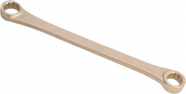 Ampco - 3/4" x 7/8" 12 Point Offset Box Wrench - Double End, 12-1/4" OAL, Aluminum Bronze - Eagle Tool & Supply