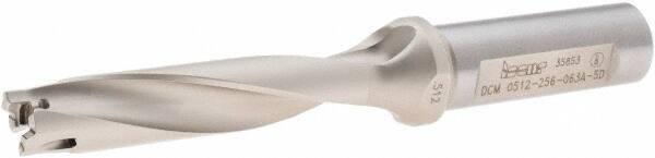 Iscar - 0.512 to 0.528" Diam, 5xD, 2.56" Max Depth, 5/8" Shank Diam, 5.13" OAL, Replaceable Tip Drill - IDI-SG, IDI-SK Insert, DCM Toolholder, Series ChamDrill - Eagle Tool & Supply