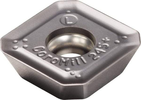 Sandvik Coromant - R24512T3 PL Grade 530 Cermet Milling Insert - Uncoated, 5/32" Thick, 13.4mm Inscribed Circle, 1.5mm Corner Radius - Eagle Tool & Supply