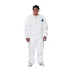 Dupont - Size 2XL Film Laminate General Purpose Coveralls - Zipper Closure - Eagle Tool & Supply