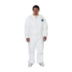 Dupont - Size 2XL Film Laminate General Purpose Coveralls - Zipper Closure - Eagle Tool & Supply