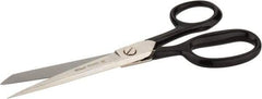 Wiss - 3-3/4" LOC, 8-1/8" OAL Inlaid Shears - Straight Handle, For General Purpose Use - Eagle Tool & Supply