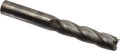 Niagara Cutter - 1/2", 2" LOC, 1/2" Shank Diam, 4" OAL, 4 Flute, Solid Carbide Square End Mill - Single End, Uncoated, Spiral Flute, 30° Helix, Centercutting, Right Hand Cut, Right Hand Flute, Series C430 - Eagle Tool & Supply