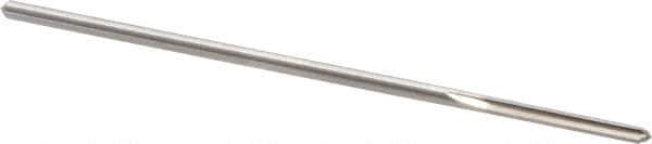 Alvord Polk - 3/32" High Speed Steel 4 Flute Chucking Reamer - Straight Flute, 0.088" Straight Shank, 3/4" Flute Length, 3" OAL - Eagle Tool & Supply