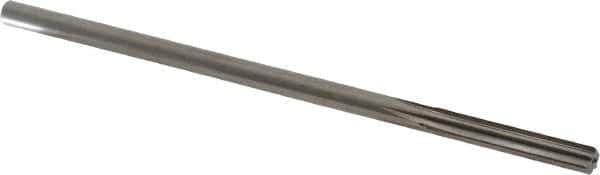 Alvord Polk - Letter E High Speed Steel 6 Flute Chucking Reamer - Straight Flute, 0.2405" Straight Shank, 1-1/2" Flute Length, 6" OAL - Eagle Tool & Supply