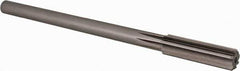 Alvord Polk - 35/64" High Speed Steel 8 Flute Chucking Reamer - Straight Flute, 0.4355" Straight Shank, 2" Flute Length, 8" OAL - Eagle Tool & Supply